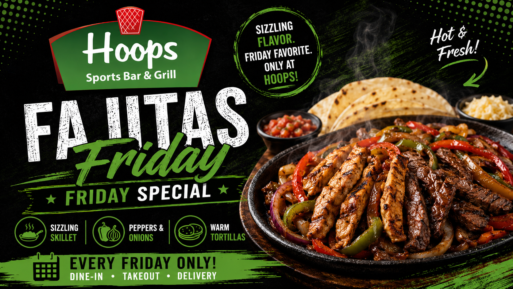 Friday special at Hoops Sports Bar & Grill