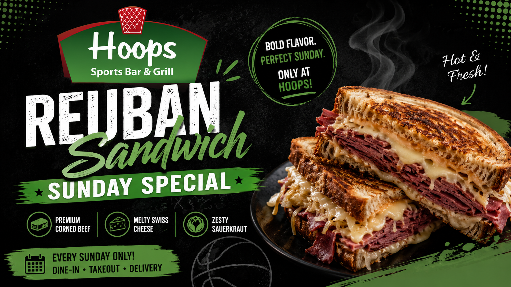 Sunday special at Hoops Sports Bar & Grill